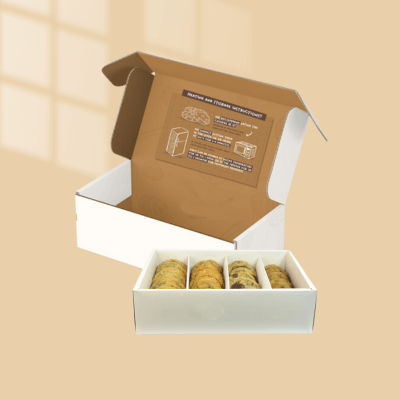 Eco-Friendly Cookie Mailer Box with dividers
