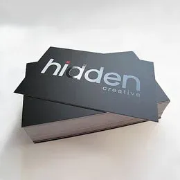 Aqueous Coating on black card