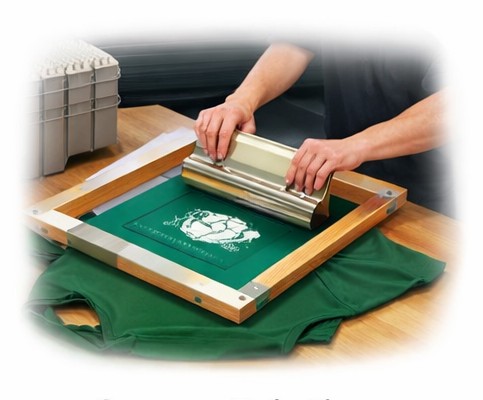 Screen printing by hand