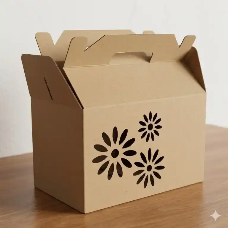 corrugated gable die cut custom box